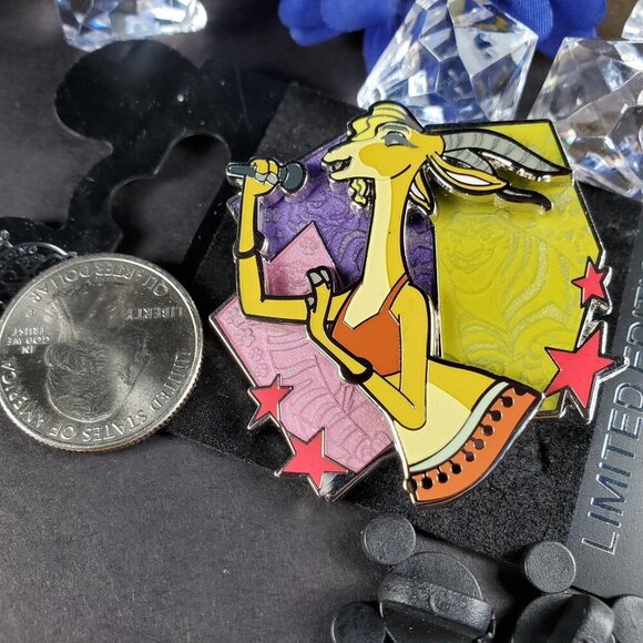 Disney Zootopia Trading Pin Gazelle Antelope Lapel Pin Brooch Badge Accessories - Picture 3 of 8